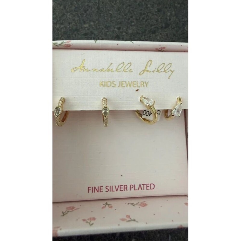 Annabelle Lilly Kids Jewelry Fine Silver Plated Earrings